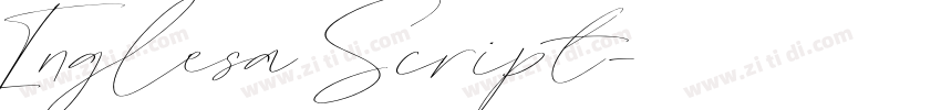Inglesa Script字体转换
